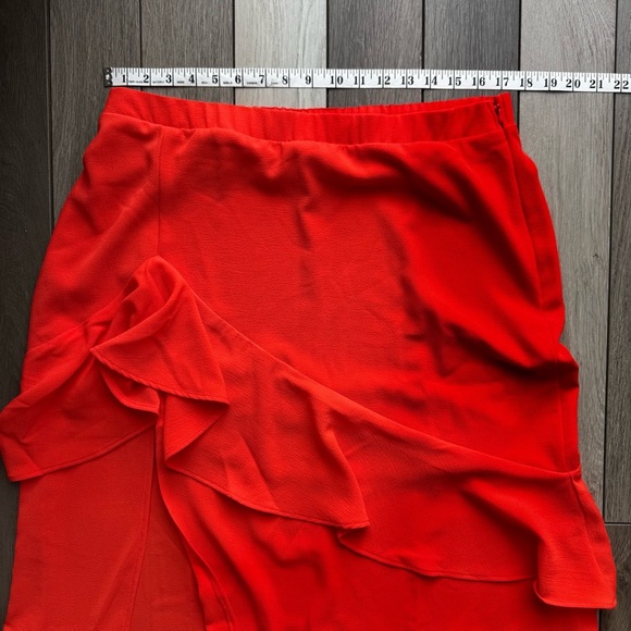 Show Me Your MuMu Vibrant Red Midi Skirt - Picture 4 of 8